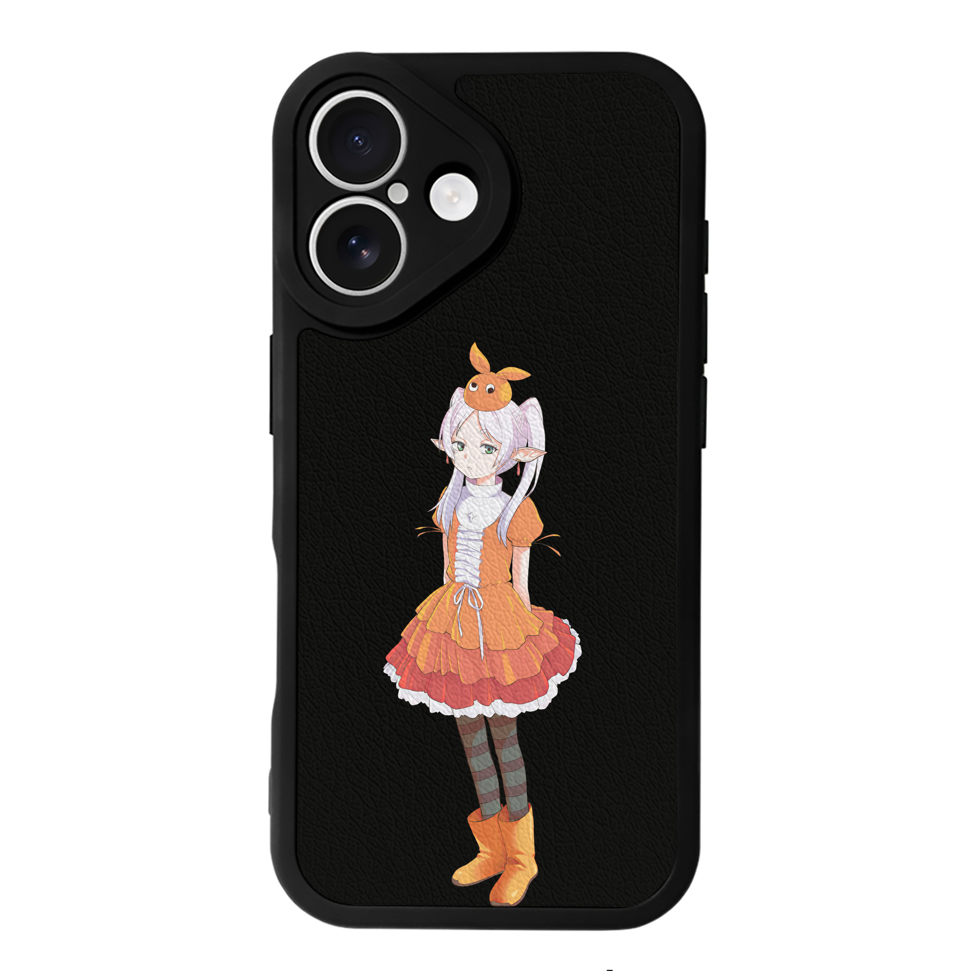 （画像用） 葬送のフリーレン Frieren 【iPhone 16シリーズ対応】シリコンスマホケース（レザー調） 材質：シリコン